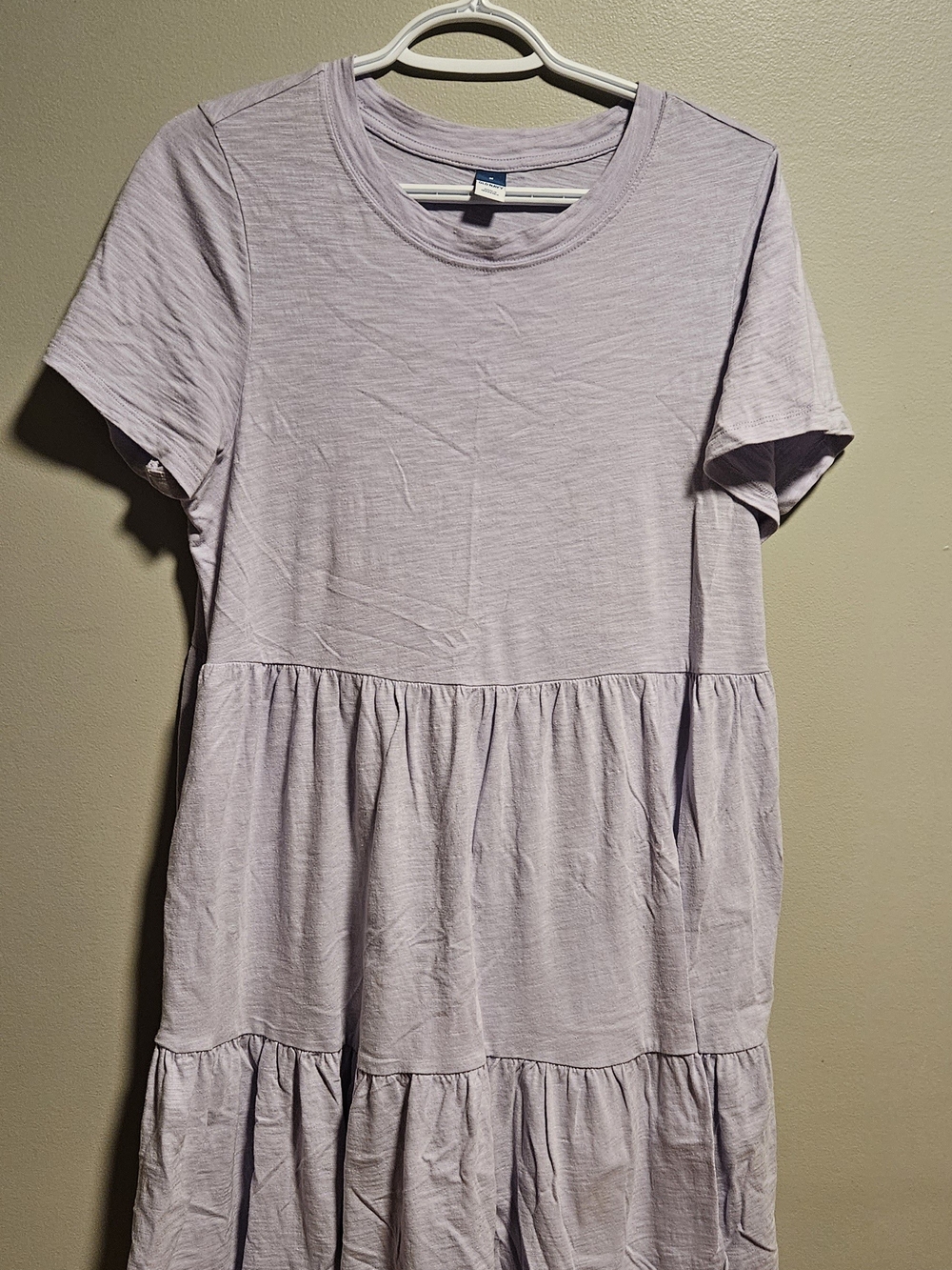 Old Navy Light Lavender Tiered Midi Dress